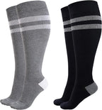 Momcozy Compression Socks for Women Wide Calf, 15-20mmHg Knee High Support by Momcozy