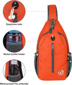 WATERFLY Crossbody Sling Backpack Sling Bag Travel Hiking Chest Bag Daypack - Image 4