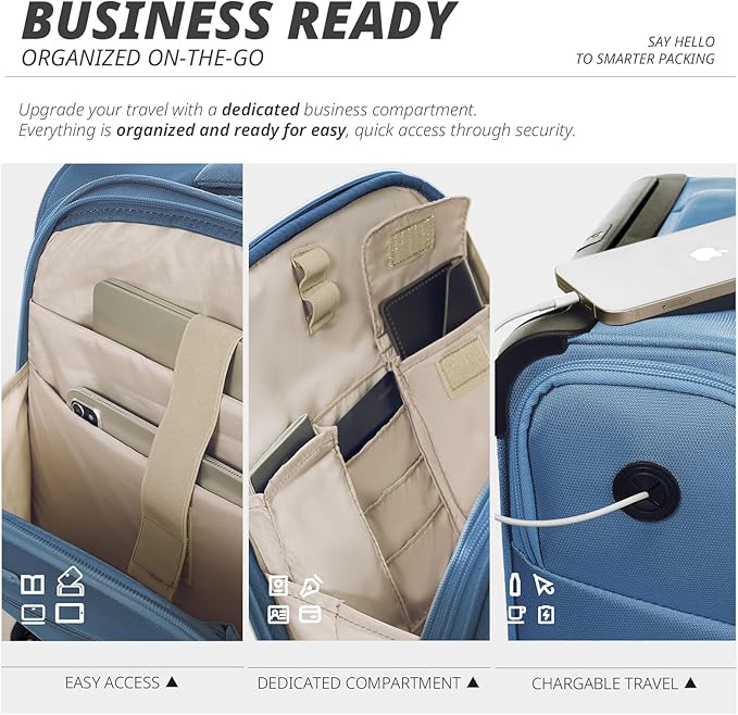 Verage Underseat Carry On Luggage - Image 5