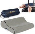 Travel & Camping Comfortable Memory Foam Pillow – Easy to Carry Portable Bag – by Alkamto