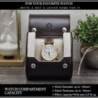 Brown/Ivory - 1 Watch Travel Case - Image 3