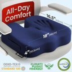 5 STARS UNITED Seat Cushion for Tailbone Pain Relief – Large Memory Foam - Image 5