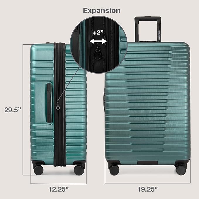 U.S. Traveler Boren Polycarbonate Hardside Rugged Travel Suitcase Luggage - Image 7