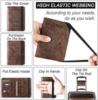 Passport Holder Cover Wallet Travel Essentials Leather Rfid Blocking Case - Image 3