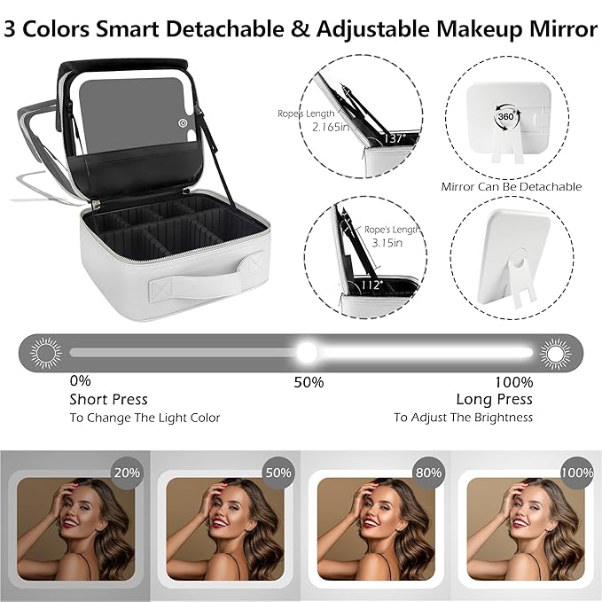MOMIRA Travel Makeup Bag Cosmetic Bag Makeup Organizer Bag - Image 5
