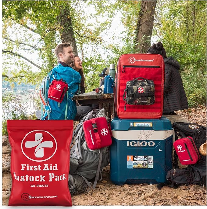 Surviveware 110 Pcs Waterproof Premium Survival First Aid Kit - Image 9