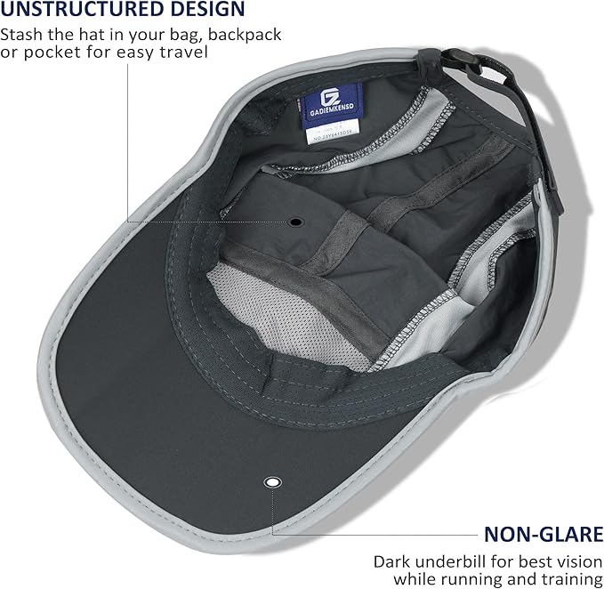 GADIEMKENSD Reflective Folding Outdoor Hat Unstructured Design UPF 50+ Sun - Image 4