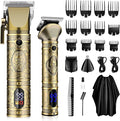 GSKY Hair Clippers for Men Professional, Cordless Clippers for Hair Cutting, Mens Hair Clippers and Trimmer Kit for Barber with LED Display