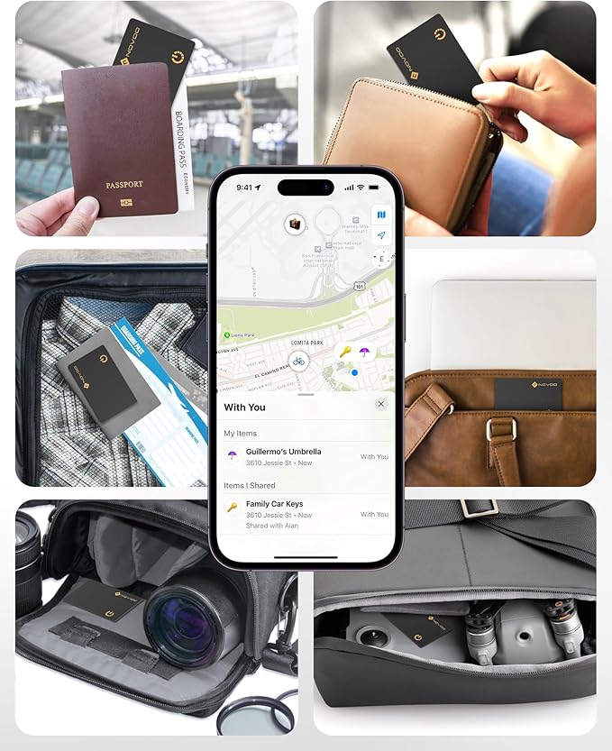 NOVOO Air Locator Tag Wallet Tracker Card - Image 7