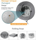 Water-Resistant Sun UPF 50+ Bucket Hat Protection Packable Brimmed Boonie - Image 4