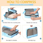 5 Pcs Packing Cubes for Suitcase Large Travel Cubes Carry on Luggage Organizer - Image 4