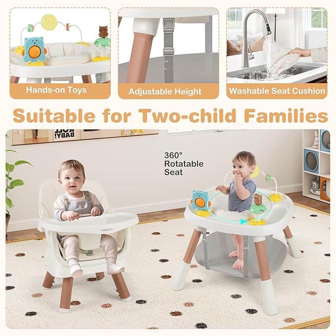 BABY JOY 16 in 1 High Chair, Convertible Baby Highchair - Image 3