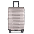 Boren Expandable Hardside Rugged Travel Luggage with 8 Spinner Wheels (Checked-Medium 26-Inch, No USB Port / Champagne)