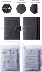 Genuine Leather Passport Case, RFID Passport Cover - Image 6