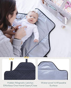 Lily Miles Baby Changing Pad Portable, Diaper Changing Mat - Image 3