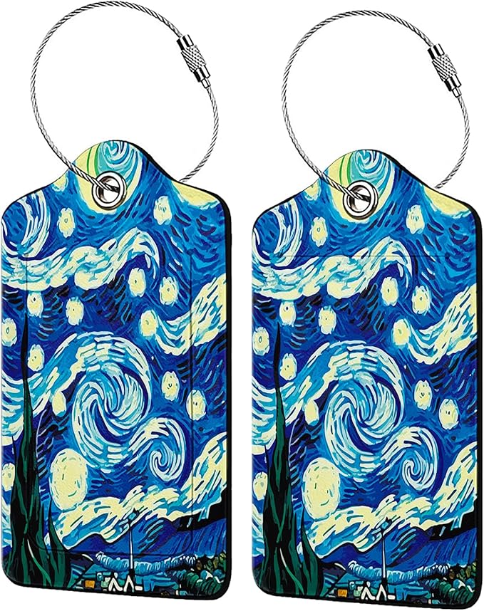 The Starry Night 2 Pack Luggage Tag by Unknown