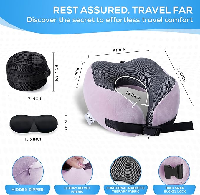 Pure Memory Foam Travel Pillows - Image 2