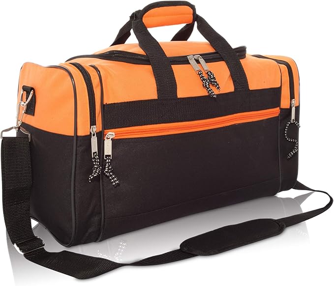 DALIX 17" Blank Duffle Bag Duffel Bag Travel Size Sports Durable Gym Bag by Dalix