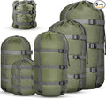 5 Pack Compression Stuff Sack 5 Assorted Size Sleeping Bag Stuff Sack by SilTriangle