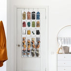 Simple Houseware 24 Pockets Large Clear Pockets Over The Door Hanging Shoe - Image 8