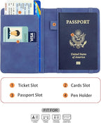 Melsbrinna Premium Leather Passport Holder Covers Case, Waterproof Rfid - Image 3