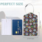 Sugar Skull Cat 2 Pack Luggage Tag - Image 3