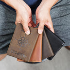 Polare Luxury RFID Blocking Leather Passport Holder Travel Wallet - Image 3