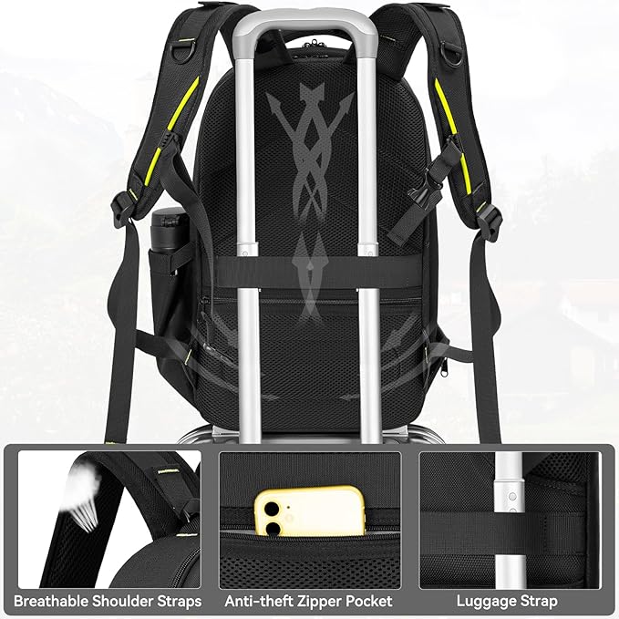 TORIBIO Camera Backpack, Hardshell DSLR Photography Camera Bag, Waterproof Hard - Image 6