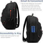 Boniyee Travel Backpack 17.3 Inch, Business Anti-Theft Laptop Bag - Image 5