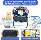 Diaper Bag Backpack with Changing Station, Foldable - Image 2