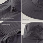 Home Prefer Outdoor UPF50+ Sun Hat Wide Brim Mesh Fishing Hat - Image 4