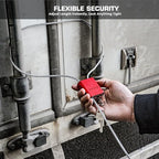 Adjustable Cable Locks with 3 Keys | 3.28ft L x 1/6in D Aluminum Steel Cable - Image 6