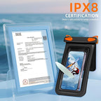Waterproof Phone Pouch Double Pocket, Floating IPX8 8.5 inch Waterproof Phone - Image 4