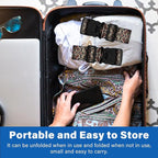 2 Pack Luggage Straps for Suitcases, Adjustable Travel Belt - Image 6
