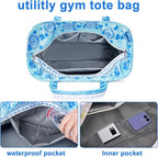 LEDAOU Beach Bag Waterproof Sandproof Women Tote Bag Pool Bag - Image 4