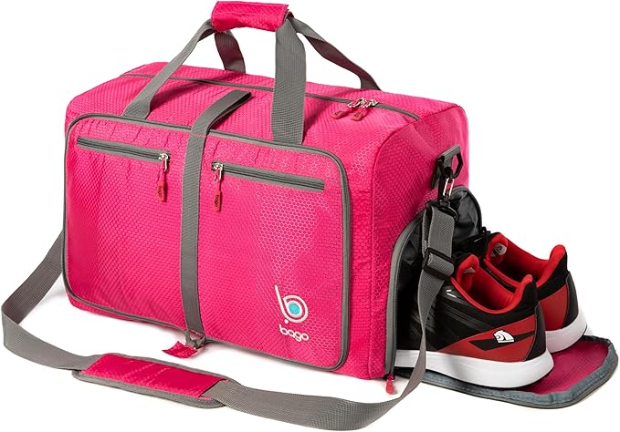 Bago Foldable Duffel Bags for Traveling Women & Men - 40L Sports Packable - Image 9
