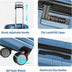 KYME Carry On Luggage 22x14x9 Airline Approved - Image 4