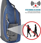 G4Free Sling Bag RFID Blocking Sling Backpack Crossbody Chest Bag Daypack - Image 2