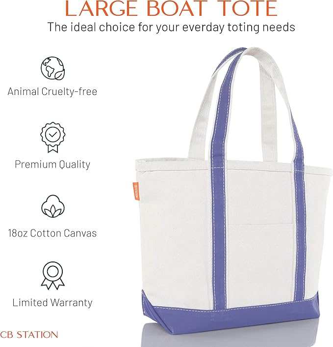 CB STATION Medium Classic Canvas Tote Bag - Image 2