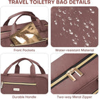 Hanging Toiletry Bag for Women Travel, 2 Sizes Large & Small Waterproof - Image 6