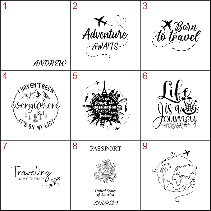 Personalized Leather Passport Holder, Custom Travel Wallet, Genuine Leather - Image 2