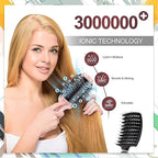 Cosermart 4 in 1 Hot Air Brush with Negative Ion Anti-frizz Blowout Brush for Drying, Straightening, Curling, Salon Volumizing
