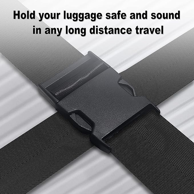 Luggage Straps for Suitcases TSA Approved Travel Belt 4 Pack by Chelmon - Image 4