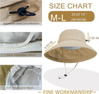 Sun Hats for Women Men UV Protection Wide Brim Bucket Hat - Image 5