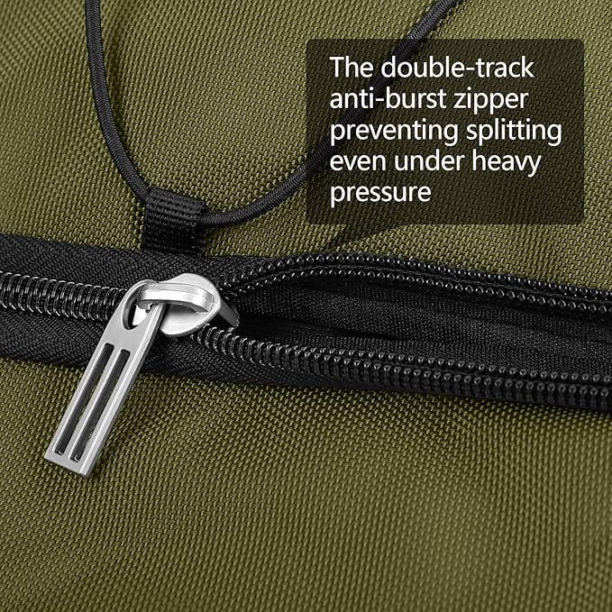 110L Expandable to 140L 32” Foldable Oxford Soft-Sided Rolling Duffle Bag - Image 8