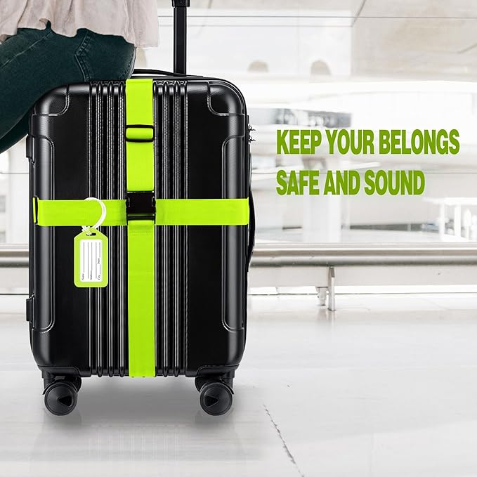 8 Pack Luggage Straps and Tags Set - Image 5