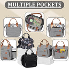 Hibiscus Small Lunch Bag Lightweight Insulated Lunch Box - Image 4