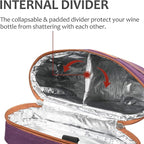 Tirrinia 2 Bottle Wine Gift Tote Carrier - Image 3