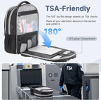 Multipocket TSA Black Travel Laptop Backpack - Image 4