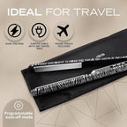 Corioliss C3 Hair Straightener Flat Iron Professional for Hair Titanium Plates Control Temperature Women (Zebra Silver Soft Touch)